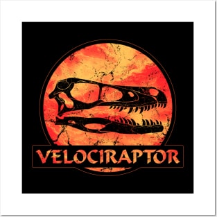 Velociraptor Fossil Posters and Art